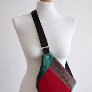 Damska nerko-torebka, Bordo.