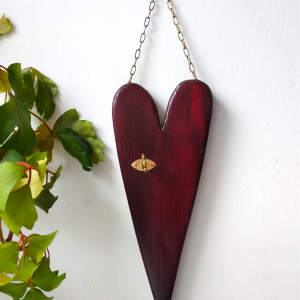 Dekoracyjne serce z drewna - ,,Symbol miłości ''