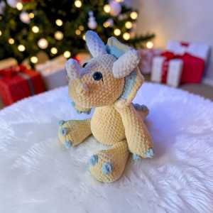 Dinozaur Dino triceratops maskotka pluszak przytulanka