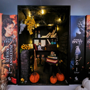 Diorama book nook - Zakątek czarownicy