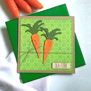 Dla Ciebie: marchewki: kartka uniwersalna