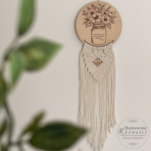 Dla nauczyciela - makrama - łapacz snów