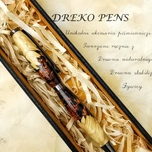 Długopis hybrydowy czarno miedziany