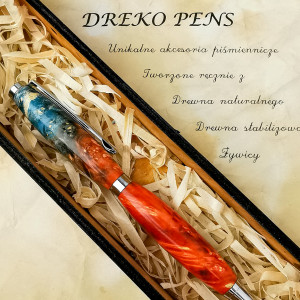 Długopis z drewna stabilizowanego