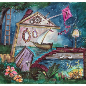 Dreams - Magiczny dom - Seria (A4) - do pokoju dziecka