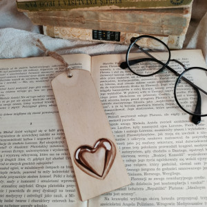 Drewniana zakładka do książki Heart #4