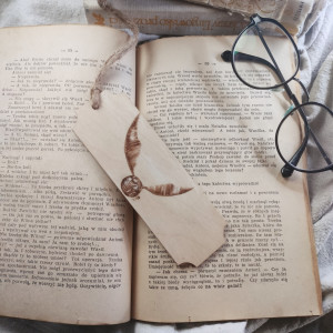 Drewniana zakładka do książki Złoty znicz