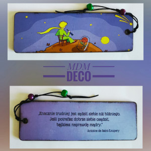 Drewniana zakładka dwustronna - MK12