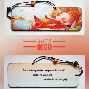 Drewniana zakładka dwustronna - MK14