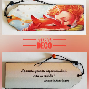 Drewniana zakładka dwustronna - MK3