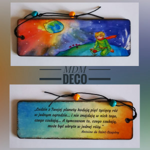 Drewniana zakładka dwustronna - MK9