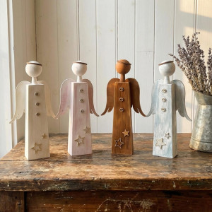 Drewniany aniołek – rękodzieło