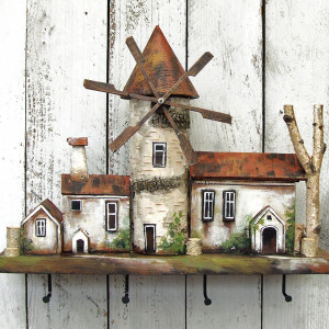 Drewniany wieszak na klucze - La Mancha