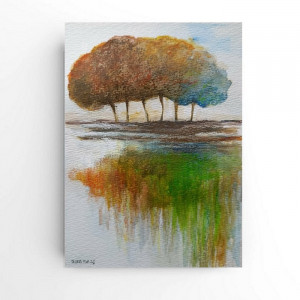 Drzewa -akwarela formatu -A5