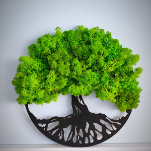 Drzewko Bonsai drzewo mech chrobotek dekoracja ażurowa