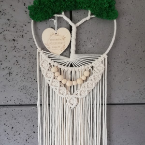 drzewko z mchem  chrobotkiem i dedykacją