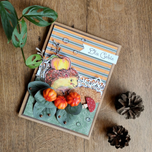 Duża kartka uniwersalna jesienna