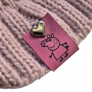 Duża metka wszywka dziecięca do rękodzieła Świnka Peppa