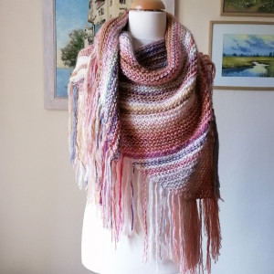 Duża, miła chusta w stylu boho