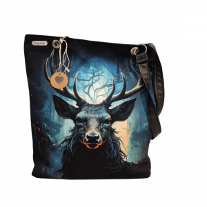 Duża nowoczesna  pojemna torba z jeleniem prezent