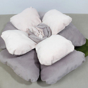 Duża poduszka w kształcie róży z lawendą