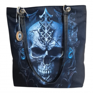 Duża rockowa gotycka  pojemna torba z czaszką prezent