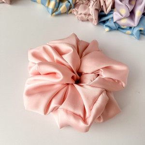 Duża scrunchie do włosów z jedwabiem / SG07