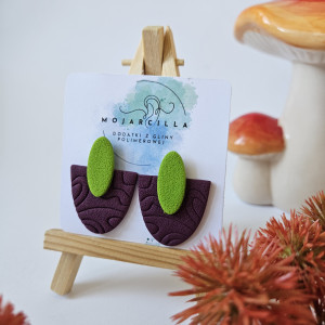 Duże sztyfty fioletowo zielone