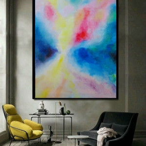 duży obraz olejny na płótnie abstrakcja