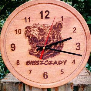 Duży Zegar Niedźwiedź Bieszczadzki P1