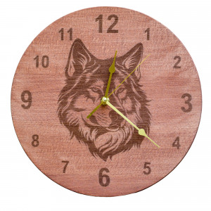 Duży Zegar Wilk Bieszczadzki K4
