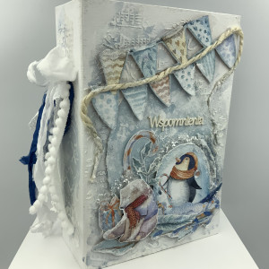 Duży zimowy mediowany album dla dziecka, rodziny