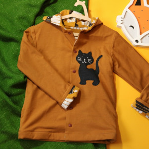 Dwustronna bluza z kotem (122 cm)