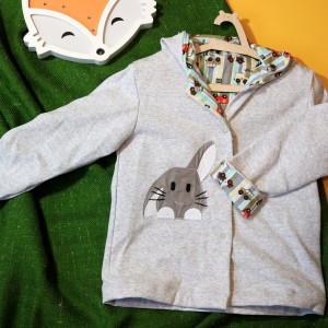 Dwustronna bluza z królikiem (110 cm)