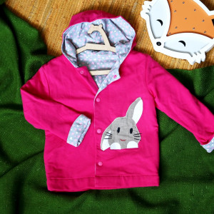 Dwustronna bluza z królikiem (92 cm)