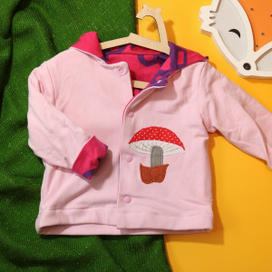 Dwustronna bluza z muchomorem (74 cm)