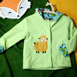 Dwustronna bluza z owcą (92 cm)