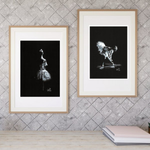 DYPTYK - TANIEC - PLAKAT A4 - plakat baletnica, balerina