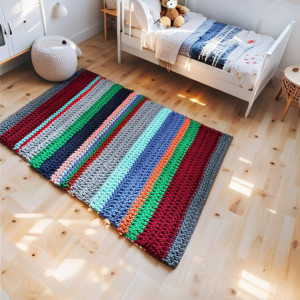 Dywan na szydełku dywan ze sznurka DS10