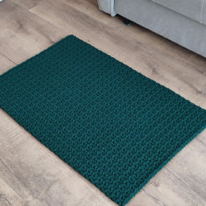 Dywan szydełkowy prostokątny ze sznurka 55cmx85cm