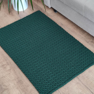 Dywan szydełkowy prostokątny ze sznurka 70cmx100cm