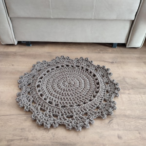 Dywanik szydełkowy ze sznurka bawełnianego 50cm