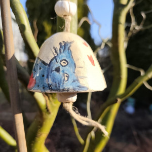 dzwonek ceramiczny malowany