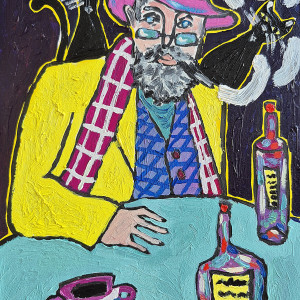 elegancja w chaosie obraz olejny portret