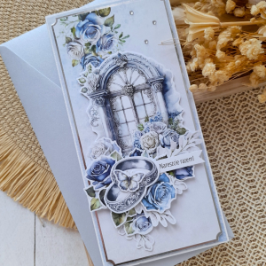 Elegancka kartka na ślub do koperty | Nareszcie razem