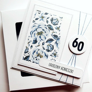 Elegancka kartka urodzinowa z życzeniami