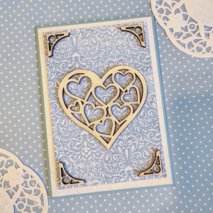 Elegancka kartka z sercem