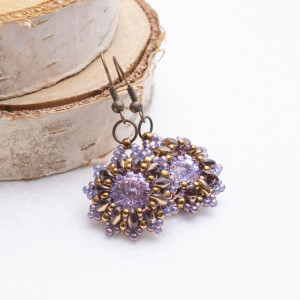 ELEGANCKIE KOLCZYKI Z KRYSZTAŁAMI SWAROVSKIEGO - LILITH