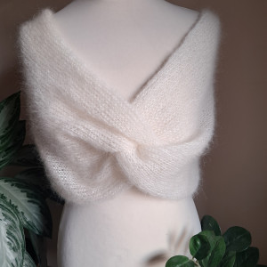 Etola mgiełka z moheru i jedwabiu.Handmade.