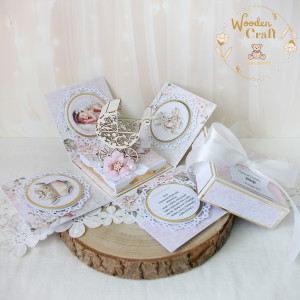 Exploding box na chrzest roczek narodziny "Candy Girl 1"GOTOWY
